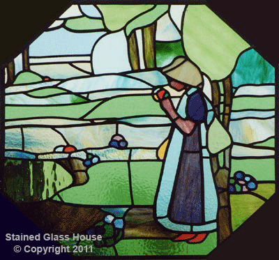 Stained Glass Art Deco 1930's