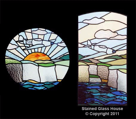 Stained Glass Art Deco 1930's