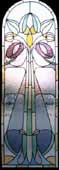 Stained Glass Continental Art Nouveau Style (thumbnail)