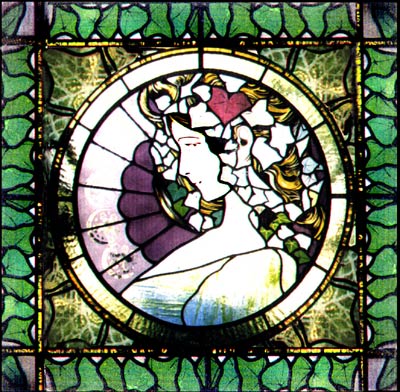 Stained Glass Art Nouveau Style (full size)