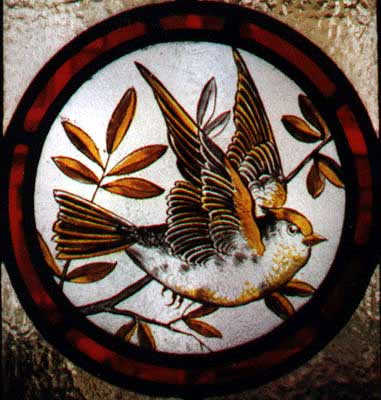 Stained Glass Bird Painting (full size)