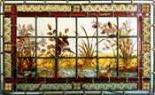 Victorian heavily painted panel