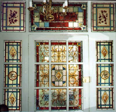 Stained Glass Heavily Painted, Victorian Style (full size)