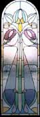Stained Glass Continental Art Nouveau Style (thumbnail)