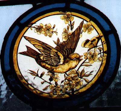 Stained Glass Bird Painting (full size)