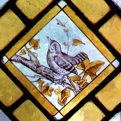 Stained Glass Bird Painting (full size)