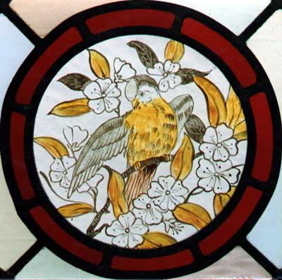 Stained Glass Bird Painting (full size)