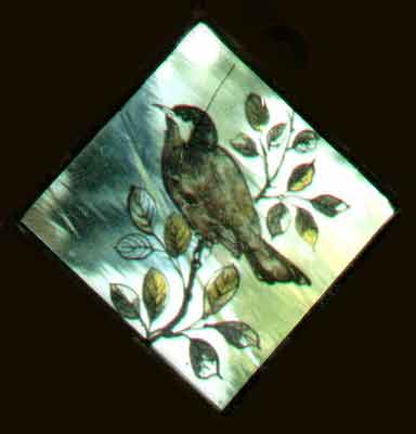 Stained Glass Bird Painting (full size)