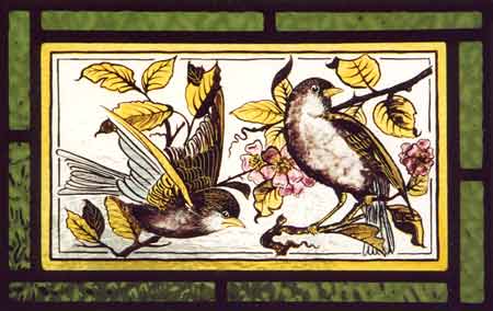 Stained Glass Bird Painting (full size)