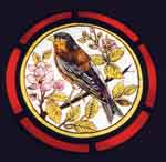 Stained Glass Bird Painting (thumbnail)