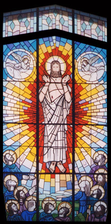 Stained Glass Jesus (detail)